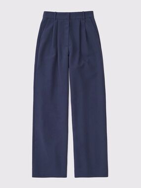 ABERCROMBIE - sloane low rise navy pant